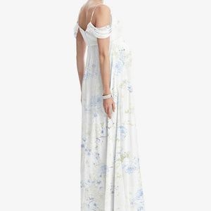 Dessy Bleu Garden Maternity Dress